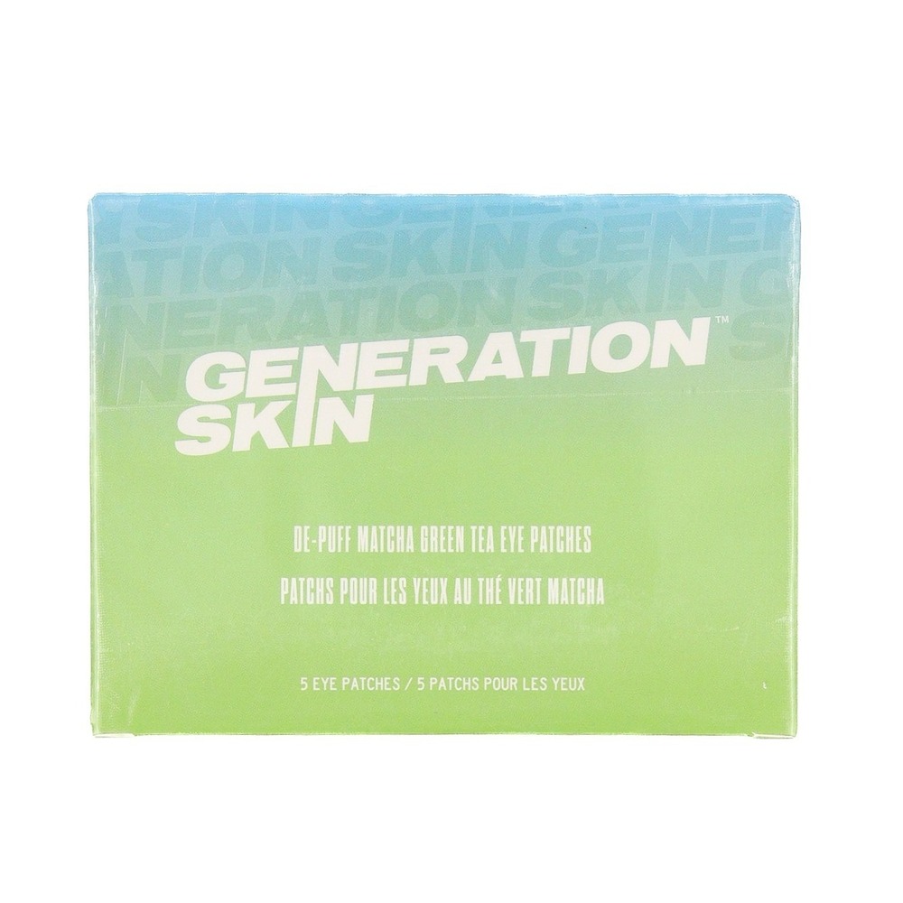 Generation Skin - De-Puff Matcha Green Tea Eye Patches - 5 Pairs - SEALED